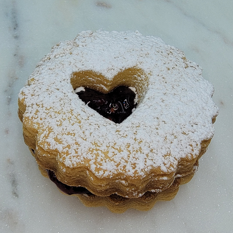 Linzer Shortbread Cookies